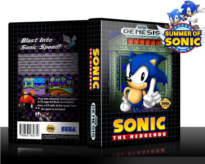 Sonic The Hedgehog Box Art Cover - Summer Of Sonic (700x569), Png Download