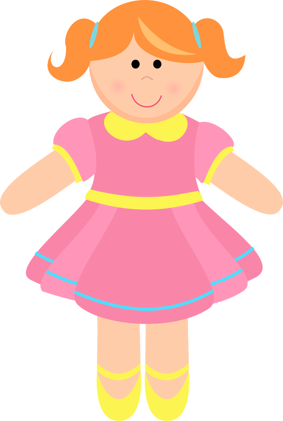 Precious Moments Baby Girl Clipart 4 By Michael - Boneca De Pano Vetor (1077x1600), Png Download