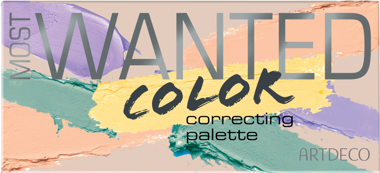 Artdeco Most Wanted Color Correcting Palette - Graphic Design (1400x718), Png Download