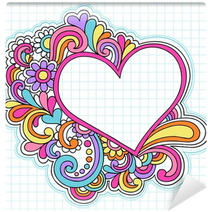 Doodle Frame Vector Png Download - Page Border Psychedelic (400x400), Png Download