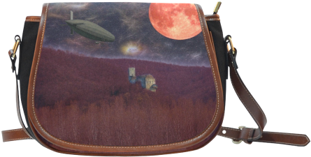 Night Flyer Saddle Bag/small Full Customization - Magically Haunted | Disney Inspired Leather Handbags (500x500), Png Download