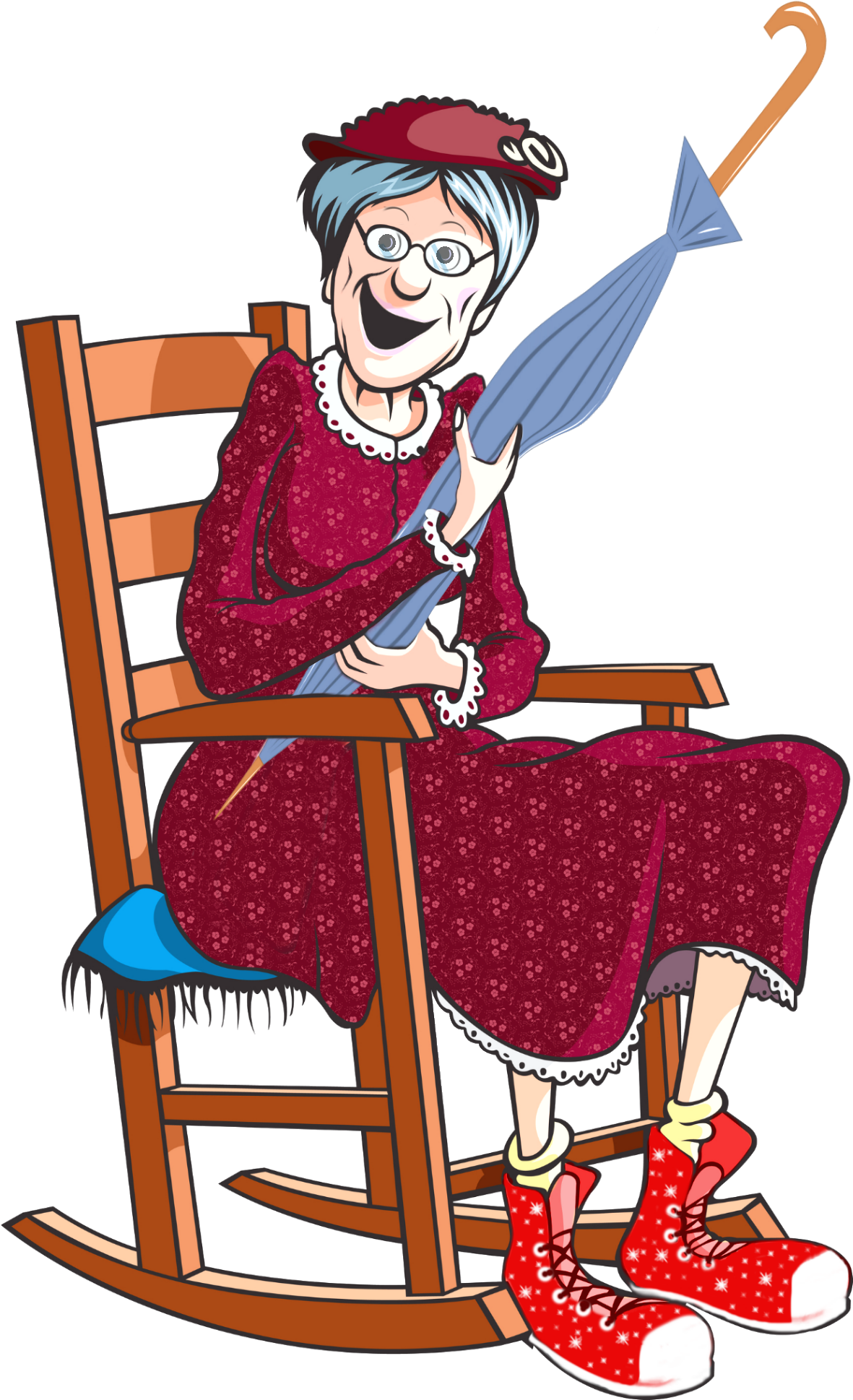 Granny Gets Sticky Fingers - Granny Hooks A Crook By Julie Seedorf (1207x2029), Png Download