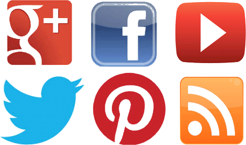 Comparte Esto - - Social Media Icons Facebook Twitter Google+ (484x285), Png Download