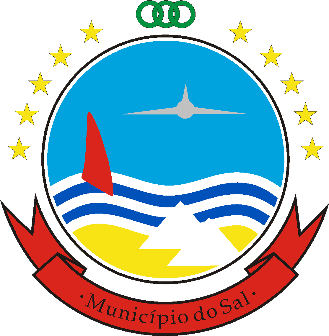 Coat Of Arms Of Sal, Cape Verde - Municipality (1175x1235), Png Download