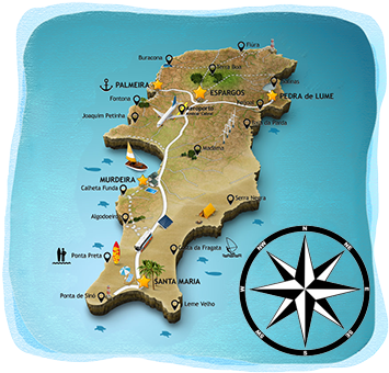 Mapa Ilha Do Sal (371x350), Png Download