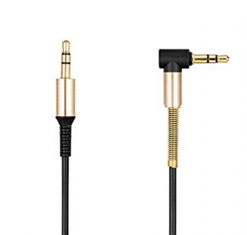 Hoco Upa02 - Hoco Upa02 Aux Spring Audio Cable Black (400x400), Png Download