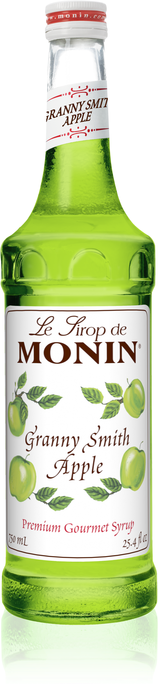 750 Ml Granny Smith Apple Syrup - Monin Apple Syrup (1193x2386), Png Download