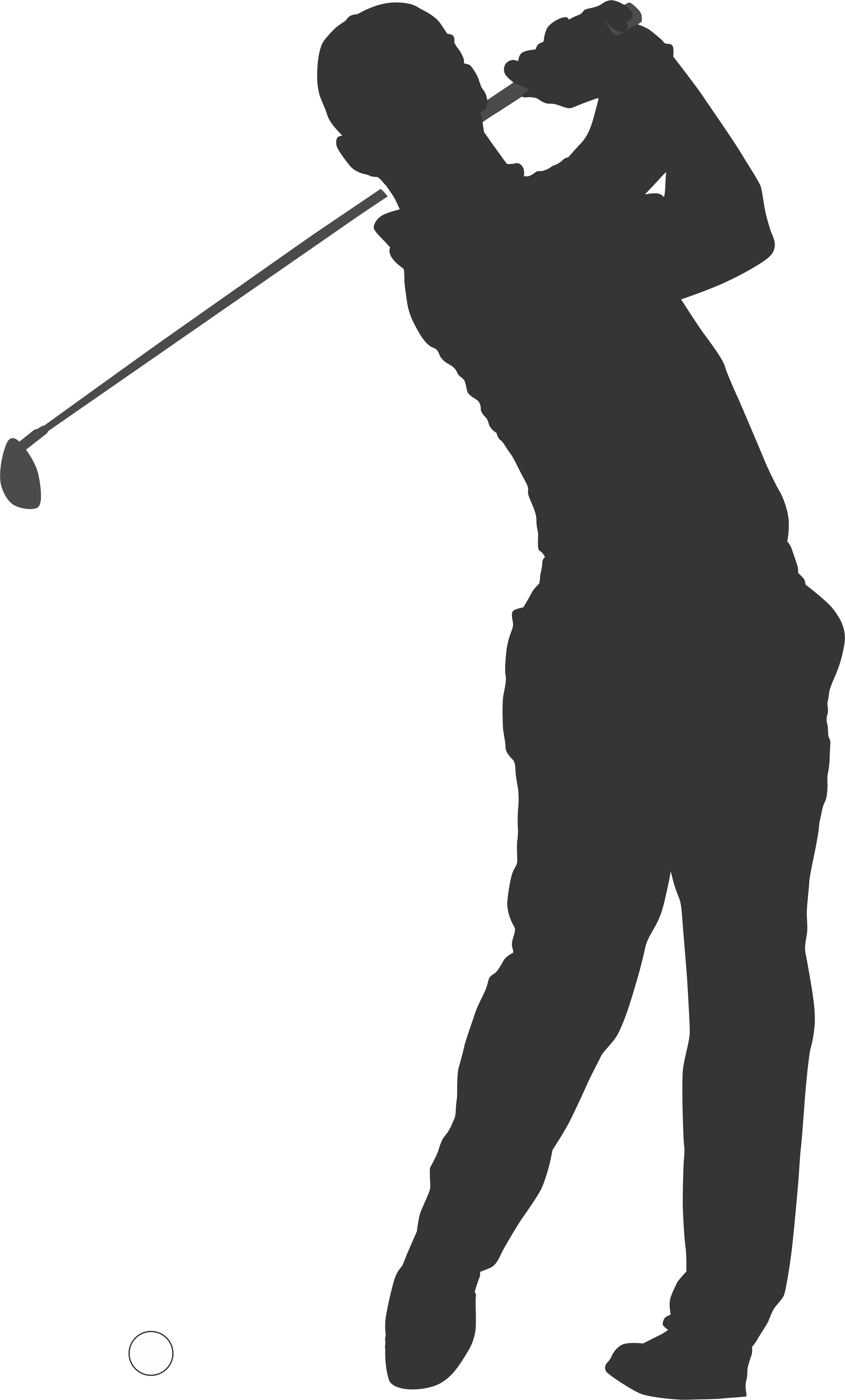Golfer - Pitch And Putt (2852x4726), Png Download