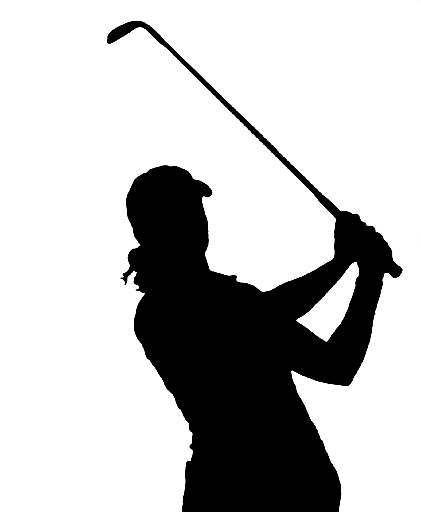 Golfer Silhouette Png (2500x1667), Png Download