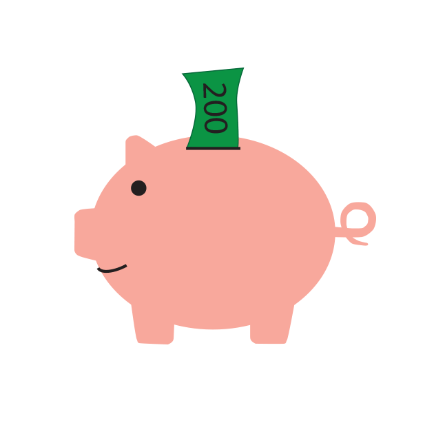Piggy Bank Icon - Bank (630x630), Png Download
