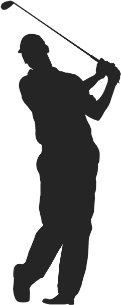 Unique Irish Golf - Golf Silhouette (416x638), Png Download