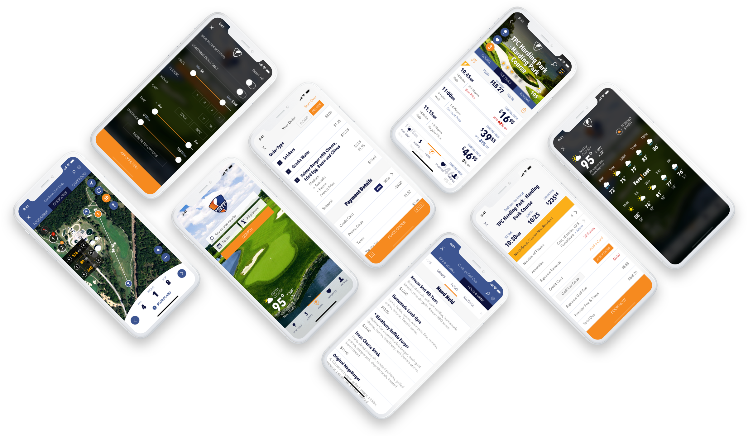 Supreme Golf Native App Mockups - Supreme Golf (2400x1400), Png Download