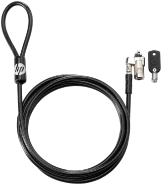 Hp Keyed Cable Lock 10 Mm - Hp Keyed Cable Lock 10mm (573x430), Png Download