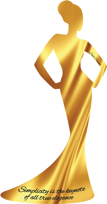 Coco Chanel Simplicity Elegance Wall Sticker - Illustration (374x679), Png Download