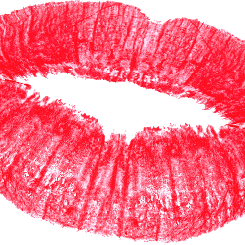 On Your Prints - Kiss Lips Transparent Png (500x500), Png Download