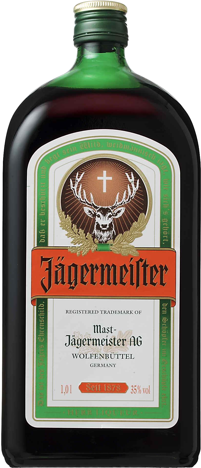 Regardless Of Taste Jagermeister Has Beautiful Bottles - Jagermeister 1000ml (1041x2010), Png Download