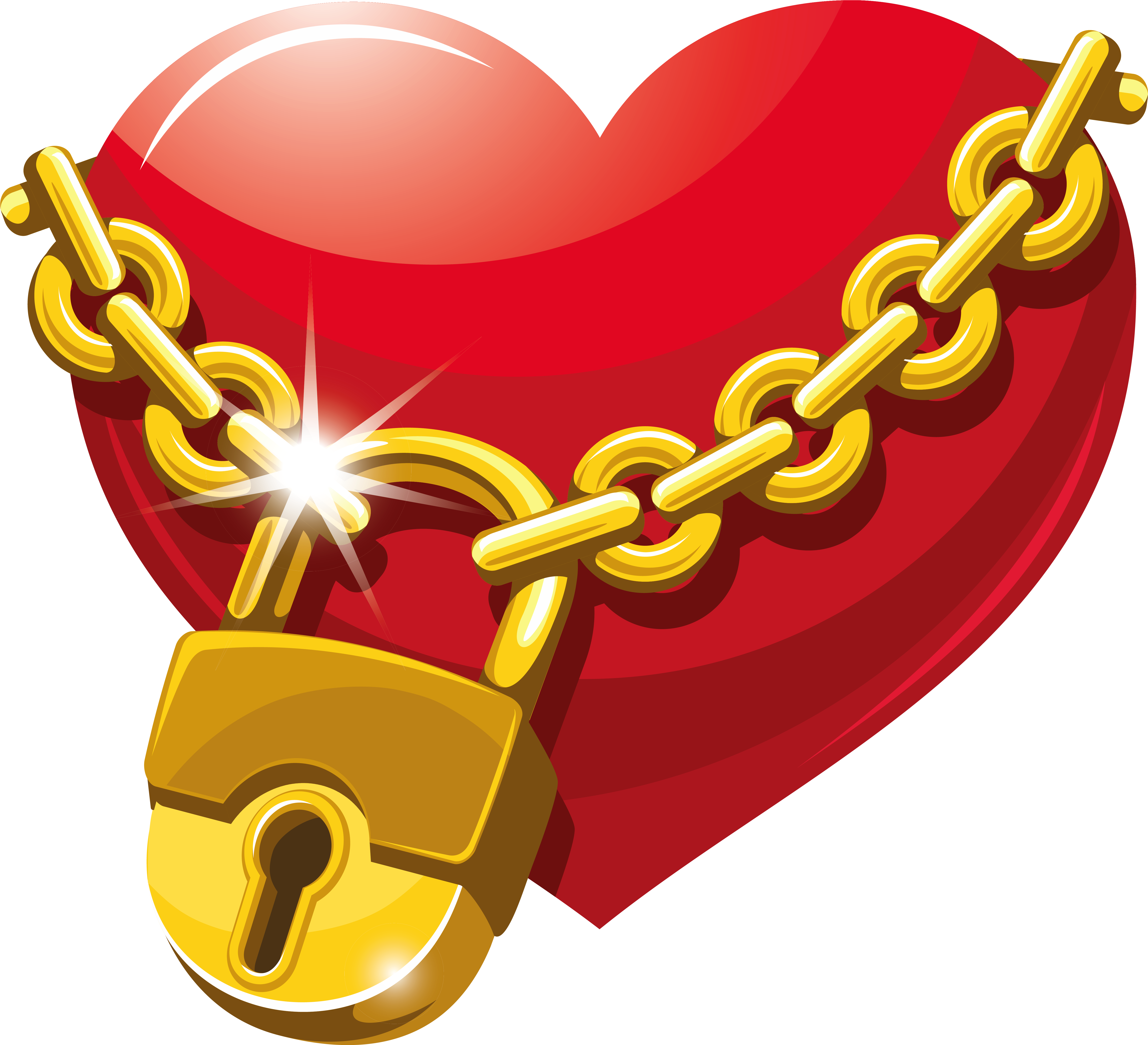 Heart With A Lock (5897x5372), Png Download