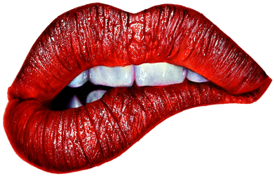 A Numbered Print Out Of - Marilyn Manson Red Lips (498x355), Png Download