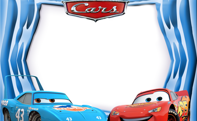 Marcos Para Photoshop Y Algo Mas - Cars Disney Invitation Template (800x491), Png Download