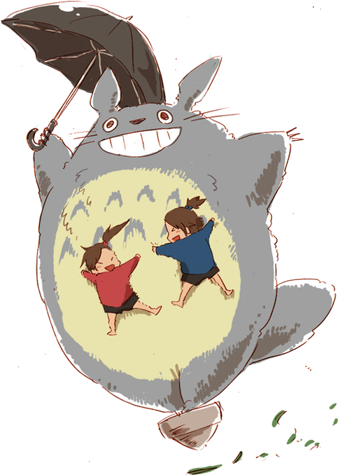 Howl - การ์ตูน เคลื่อนไหว โท โท โร่ (500x698), Png Download