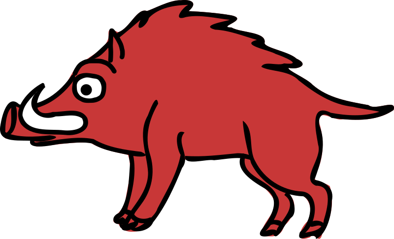 Boar Clipart Animal - Boar Clipart (800x486), Png Download