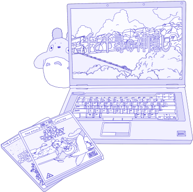 Spirited Away My Art Totoro Studio Ghibli Transparent - Purple Overlays Cute Pastel (500x427), Png Download