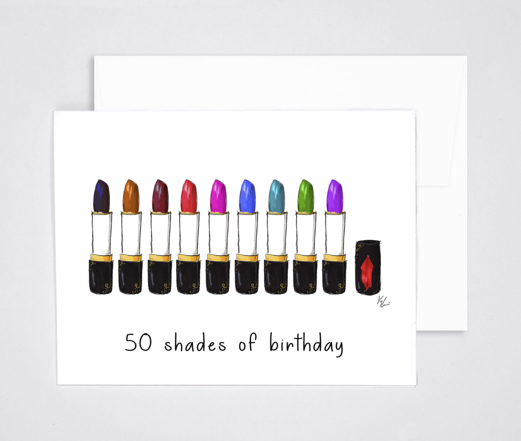 Images / 1 / - Birthday Card Lipstick (1024x866), Png Download
