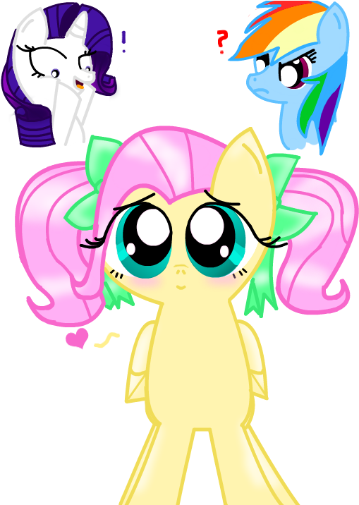 Alternate Hairstyle, Artist - Fluttershy Pigtails (695x715), Png Download