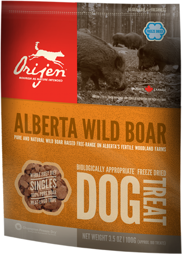 More Views - Orijen Freeze-dried Wild Boar Dog Treats (2 Oz) (1200x1200), Png Download