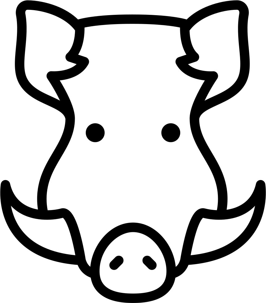 Boar Head Comments - Boar Head Icon (862x981), Png Download