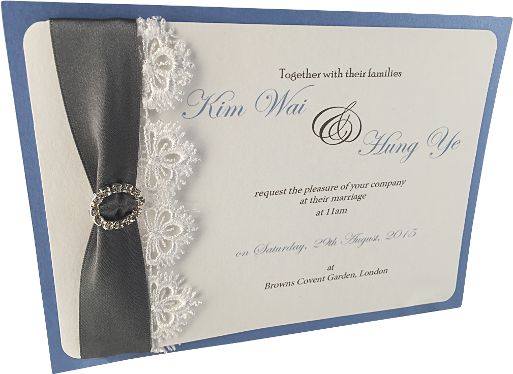 'kim' White Lace Trim Invitation - Bridal Shower (1024x1024), Png Download