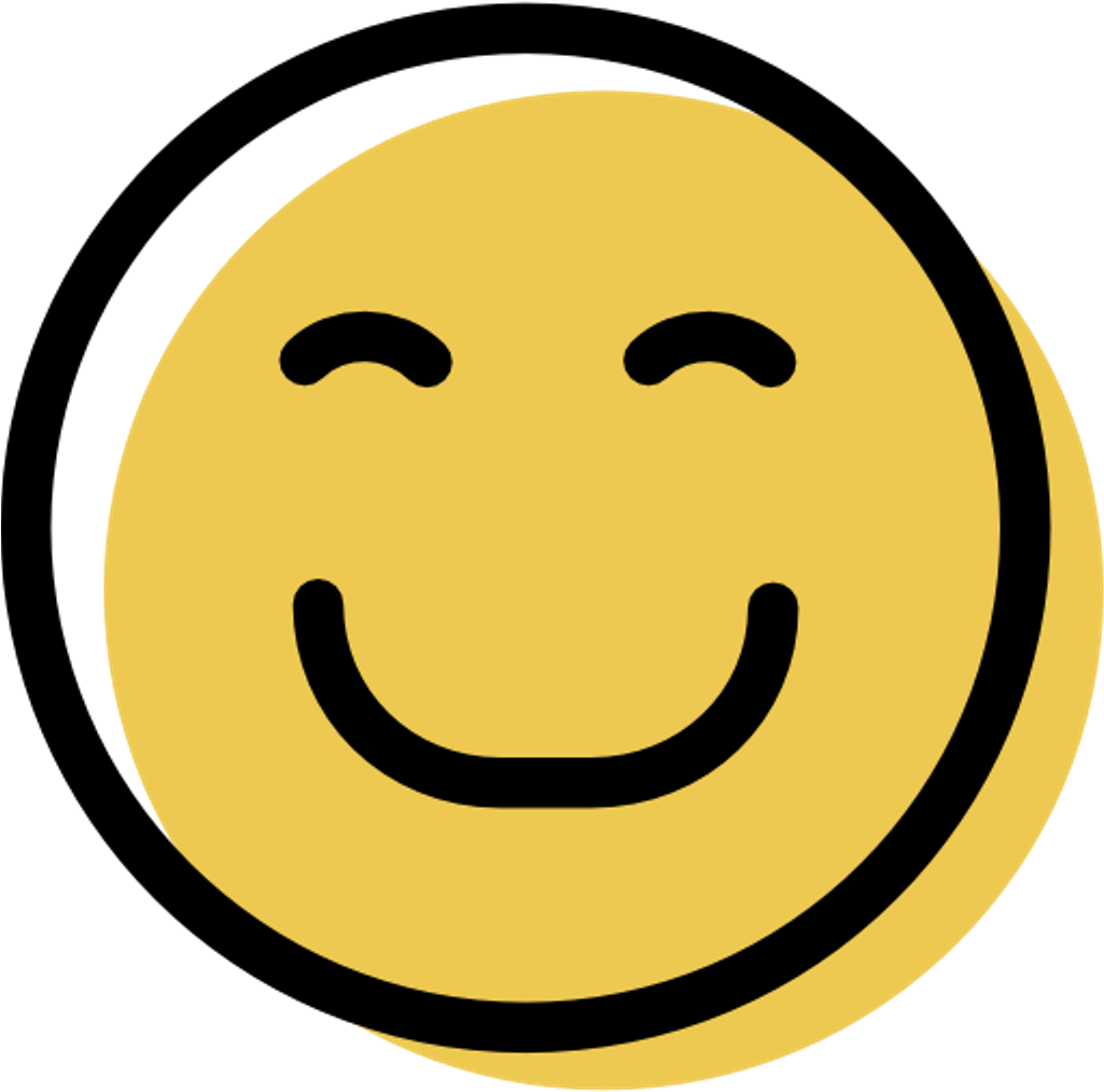 Happy Icon Happyface Face Emoji Smile Sonrisa Feliz - Happy Icon (1024x1024), Png Download