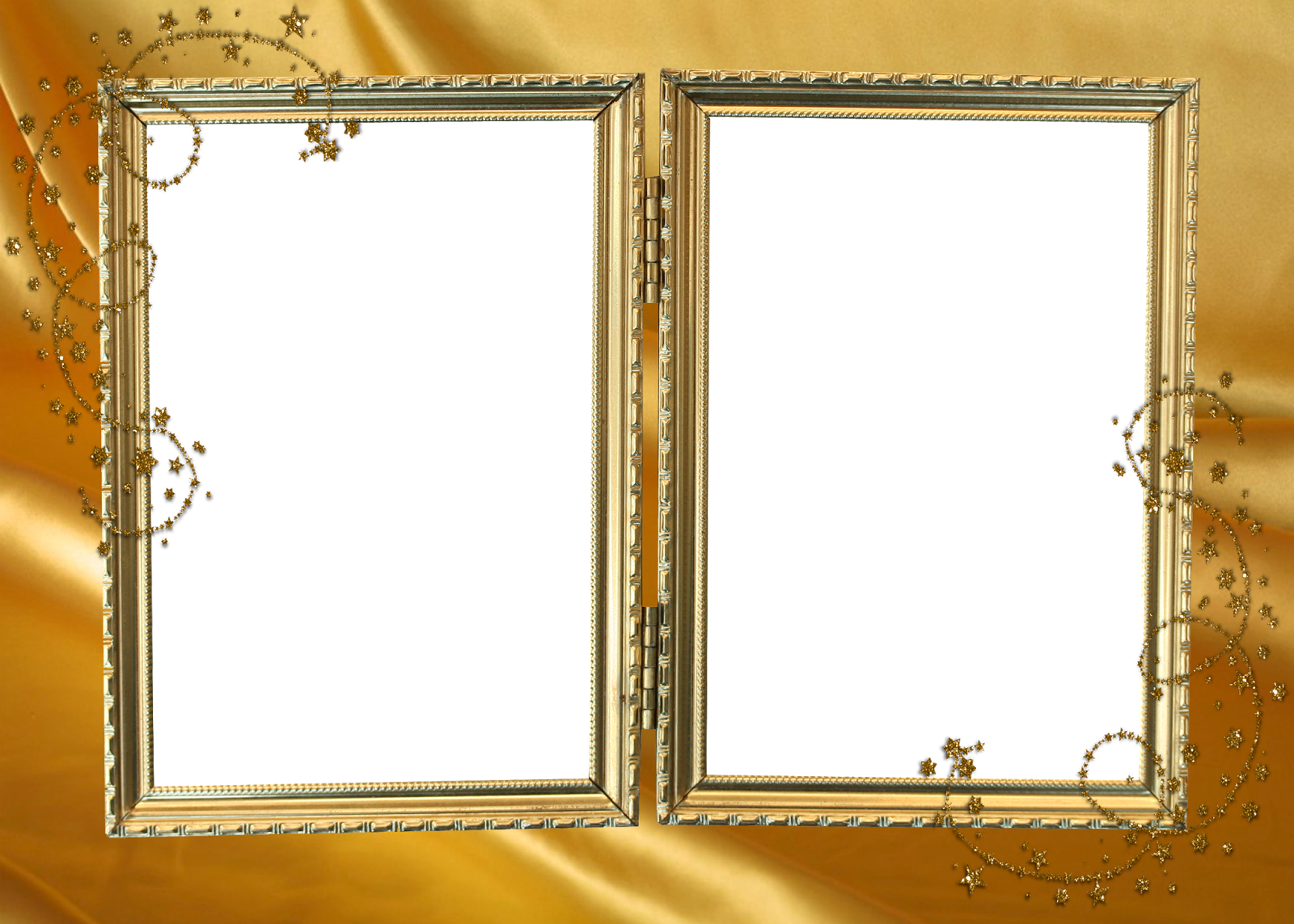 Frames Douradas Linda Para Casamento Aniversrios E - Gold Frames For Photoshop (1600x1143), Png Download