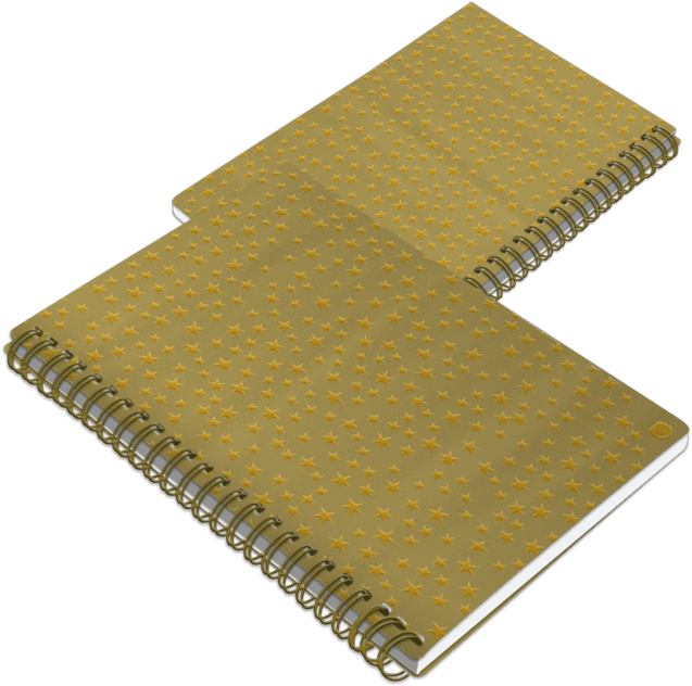 Cuaderno A4 Estrellitas 120 Hojas - Notebook (640x640), Png Download