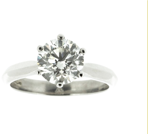 Single Diamond Png Image Background - Pre-engagement Ring (750x563), Png Download