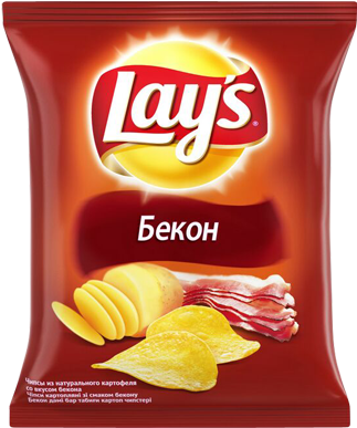 Potato Chips Png - Чипсы Lays Бекон (328x400), Png Download
