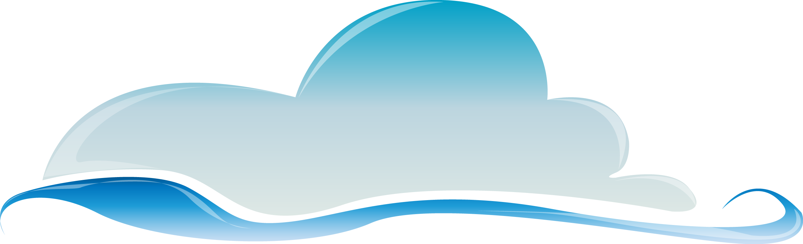 Vector Clouds Png - ท้องฟ้า เมฆ Png (2579x784), Png Download