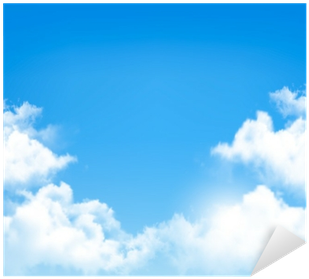 Background With Blue Sky And Clouds - Papieren Vliegtuigjes In De Lucht (400x400), Png Download