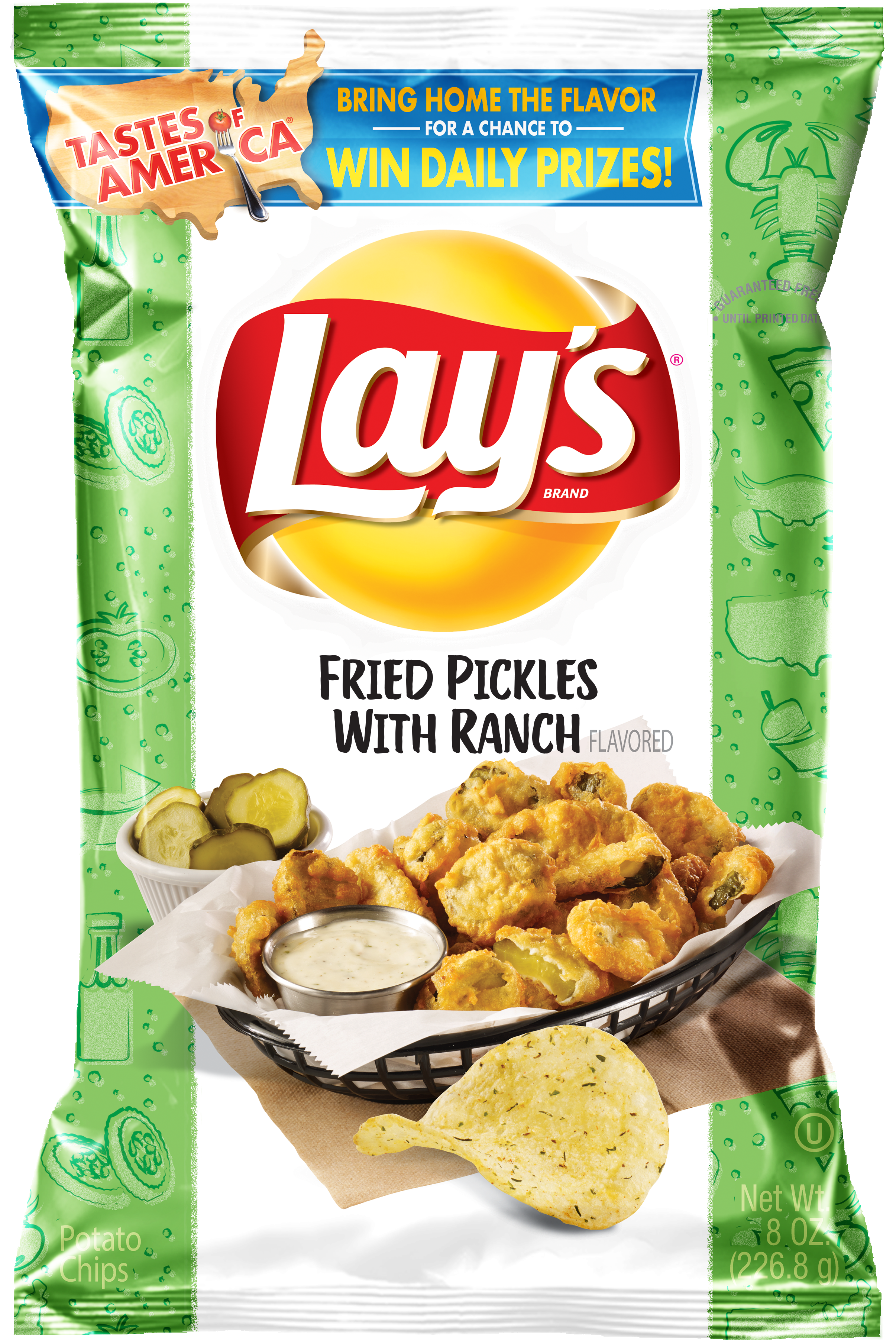 Fried Pickles With Ranch Chips (3688x4000), Png Download