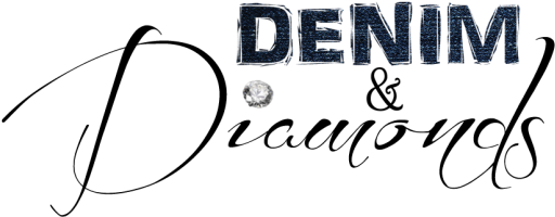 Denim And Diamonds Background (629x251), Png Download