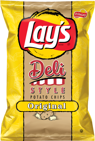 Lays Deli Style Original Vegan - Lay's Deli Style Original Potato Chips (334x483), Png Download