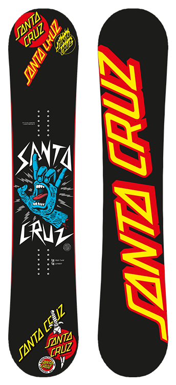 Rock Hand Competition - Burton Santa Cruz Snowboard (768x768), Png Download