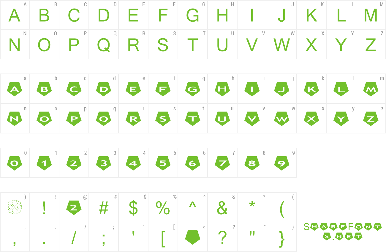 Font Alphashapes Pentagons 2 Preview - Mexico Font Style Free Download (1300x850), Png Download