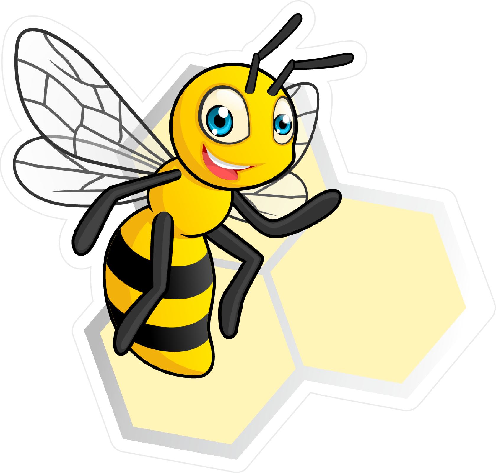 Bee Logo (1679x1603), Png Download