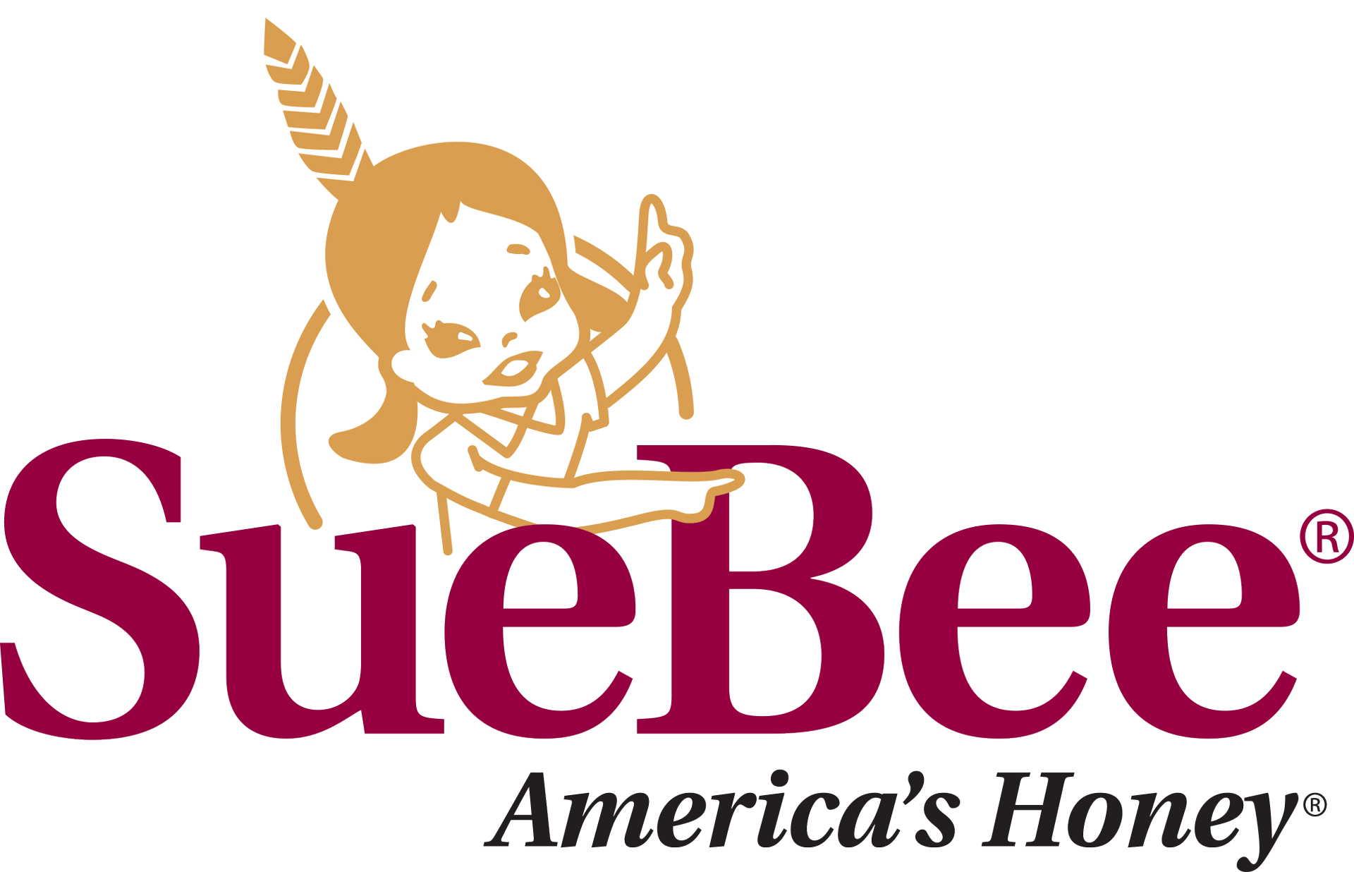Sue Bee Honey Support The Usa Honey Bee - Sue Bee Honey Logo (1920x1236), Png Download
