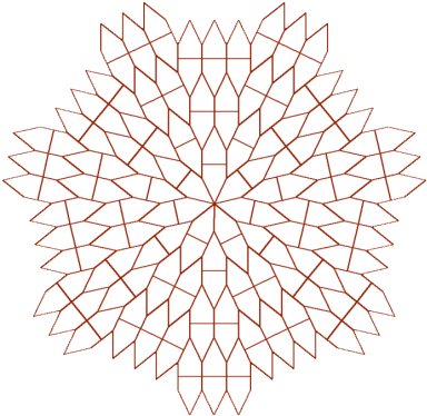 Nonperiodic Monohedral Pentagons Tilings - Example Of Art Symmetry (388x381), Png Download