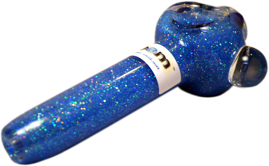 Electric Baby Blue Glitter Pipe - Blue Glitter Pipe (543x334), Png Download