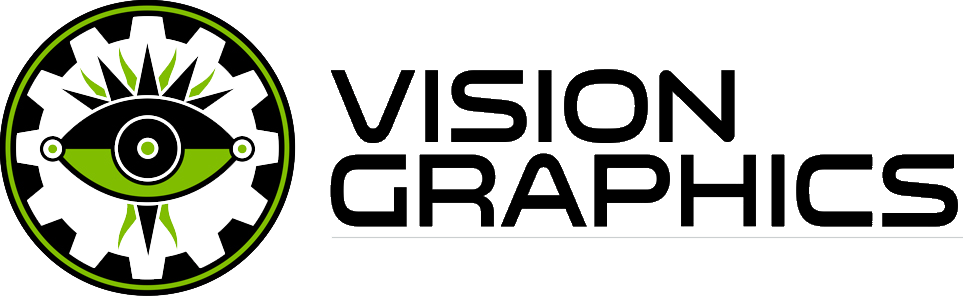 Logo Vg, Horizontal, Blank Background, Center Fill - Vision Graphics Inc. (963x296), Png Download