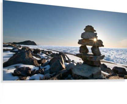 Blue Sparkle Canvas Print - Sea (416x340), Png Download