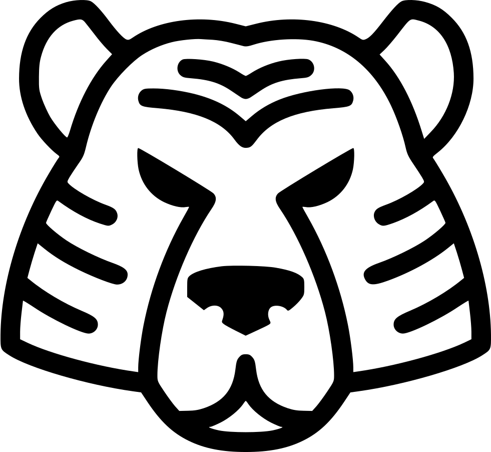 Tiger Icon Png Transparent (981x902), Png Download